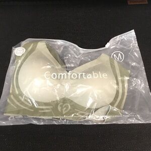 NIP Comfortable Women's Seamless Bra - Olive Green (M)